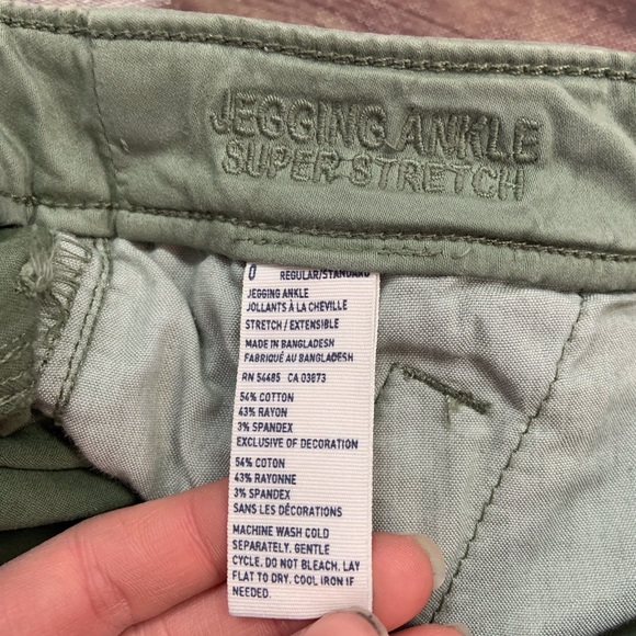 American Eagle Olive Green Ankle Jeggings - Picture 5 of 6